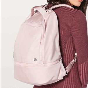Light pink lululemon city adventurer backpack